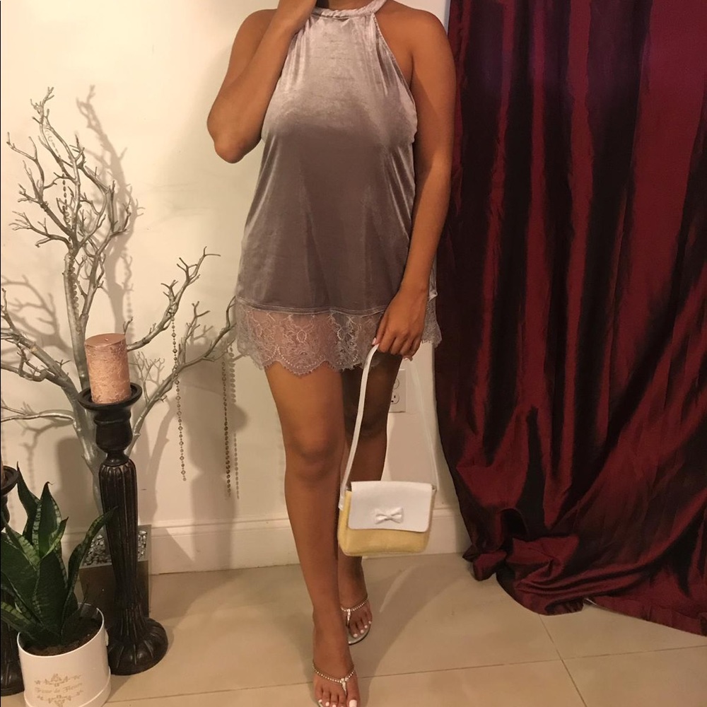 Velvet Slip on dress